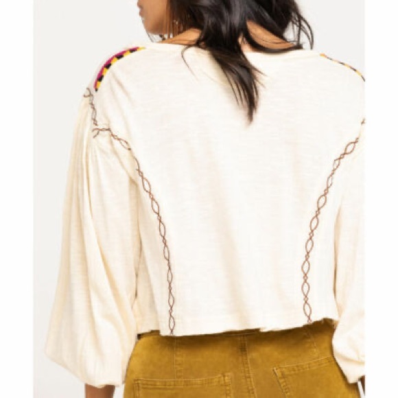Free People embroidered crop top - Picture 2 of 10